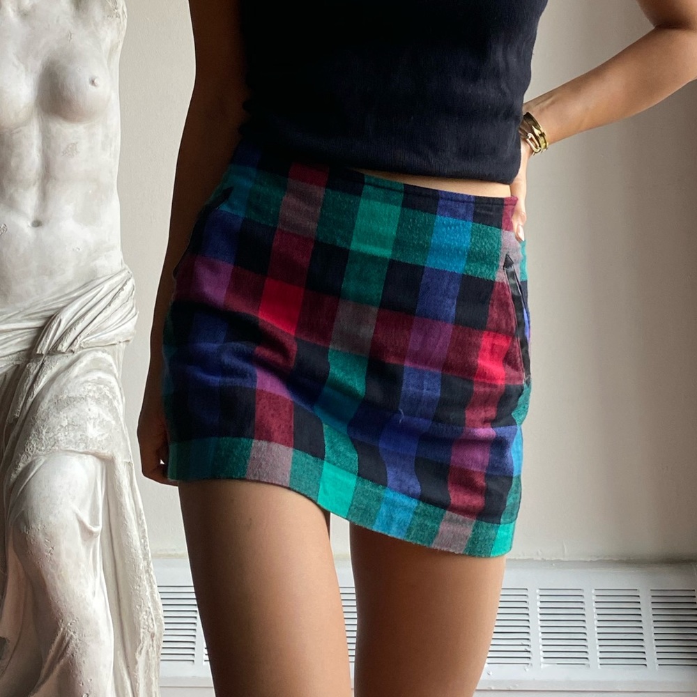 BCBG plaid miniskirt